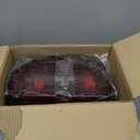 Dark-Red Tail Lights for 2014-2019 Chevy Silverado 1500/2500/3500 & 2015-2019 GMC Sierra 2500/3500 | Factory 3-Bulb Housing Only | Driver+Passenger Pair (No Bulbs/Harness)
