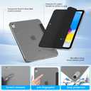 Ruizextech Case for iPad (A16) 11th Generation 11 Inch 2025, iPad 10th Generation 10.9" 2022, Slim Smart Protective Cover with Hard Translucent Frosted Back Shell, Auto Wake/Sleep, Light Blue