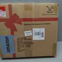 Indestructible Heated Cat House for Outside - Extremely Waterproof & Weatherproof Heated Outdoor Cat House with Escape Door for Winter, Insulated Feral Cat Shelter for Barns Strays, 17.7x15x17.5 in