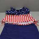 Zando Womens Plus Size Tankini Swimsuits Two Piece Swim Bathing Suit for Women Tummy Control Swimsuit Top with Shorts 2025 (American Flag)