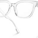 miyya Blue Light Glasses for Women & Men  Oversized UV & Blue Light Blocker Chunky Frames, All-Day Comfort, Stylish Eyewear (Clear)