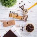 Quest Nutrition Chocolate Chip Dough Cookie Protein Bars, 21g Protein, 1g Sugar, 4g Net Carb, Gluten Free, Keto Friendy, 12 Count (EXP 10/01/25)