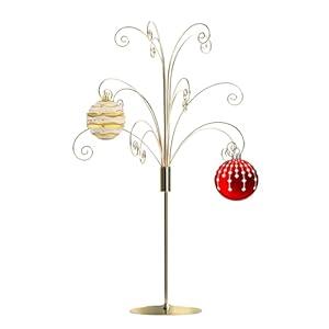 HOHIYA Ornament Tree Display Stand Holder Hanger 20 Inch Wire Hook Hanging Metal for Christmas Swarovski Crystal Glass Decorations Gift Gold