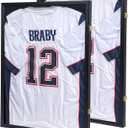 KCRasan Jersey Frame Display Case 2 Pack - Jersey Display Case - Large Lockable Frames Shadow Box with UV Protection for Baseball Basketball Football Soccer Hockey Sport Shirt Military Uniform, 2 Pack