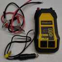 STANLEY PI500S Power Inverter 500W Car Converter: Dual AC Outlets, 3.1A USB Ports, 12V DC Adapter, Battery Clamps