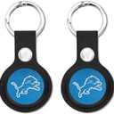 NFL Detroit Lions Keychain Apple AIR TAG Holder 1-Pack for Dogs & Cats, Case for Apple Airtag Tracker, GPS Dog Tracking Device Pendant Holder