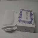 Bath Pillow Luxury Bathtub Pillow, Extra Soft & Comfortable Bath Pillows for Tub Head Neck and Back Support, with 4D Air Mesh Cushions & Non-Slip Suction Cups - Bath Accessories Spa Gifts for Women (White)