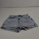 BISUAL Denim Skort for Women High Waist Mini Denim Skirt Casual Stretch Women Jean Skirt with Pockets (Small, Blue)