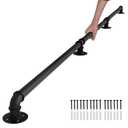 Hand Rails for Indoor Stairs, 8FT Metal Stair Railing Indoor, Dia. 1.24, Matte Guard Coating, 400LBS Load Capacity Wall-Mounted Pipe Staircase Handrails for Indoor & Outdoor Use