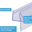 ShowerDoor Bottom Seal 2-Pack 3/8" x 36" Frameless Glass Shower Door Seal Strip Stop Leaks and Create a Water Barrier Replacement Shower Cubicle Shower Screen Seal Strip