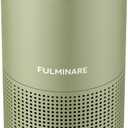 FULMINARE Air Purifiers for Home Bedroom H13 True HEPA Air Purifier, 3 Speeds, Timer, 24dB Quiet Air Cleaner With Night Light, Portable Small Desk Air Purifier for Smoke, Kitchen, Office, Sage Green