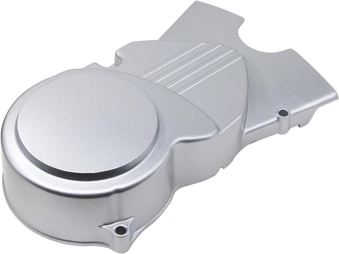 Left Engine Stator Magneto Cover Aftermarket Parts Fit for CRF50 XR50 SSR 50cc 70cc 90cc 110cc 125cc Apollo Stomp Thumpstar Pitster Taotao Coolster Roketa Chinese Dirt Pit Bike. (Silver)