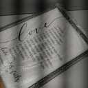 Love Is Patient Kind Wall Art 16"×11" Love Never Fails Sign 1 Corinthians 13 Bible Verse Wood Framed Wall Hanging Decor (Black)