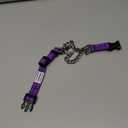 CollarDirect Martingale Dog Collar with Stainless Steel Chain and Quick Release Buckle - Reflective Collar for Large, Medium, Small Dogs - Purple, Medium (Neck Size 14"-17")