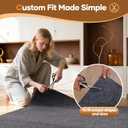 Veken Non Slip Cushioned Runner Rug Pad Gripper 2 x 6 Ft, Felt and Silicone Backing, 1/4 inch Thick Carpet Liner for Hardwood Floors and Finishes, Under Area Rugs Anti Skid Mat, Keep Rugs in Place