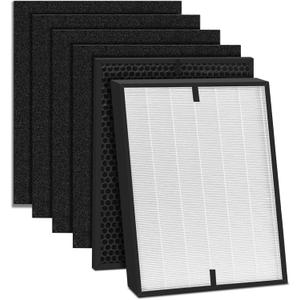 6 Pack 3000 Replacement Filters, 1 Filter, 1 Activated Carbn and 4 Extra Carbn Pre-Filters(1+1+4)