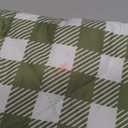 ZAZE Extra Large Picnic Outdoor Blanket, 80''x80'' Waterproof Foldable Blankets Gingham Picnic Mat for Beach, Camping Grass Lawn Park Accessories Cute Couple Gifts Ideas Wedding Registry(Green White)