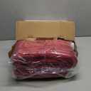 Homemate Electric Heated Blanket Full Size - 72"x84" Heating Blanket Full Size 1/2/4/6/8 Hours Auto-Off 10 Heat Level Over-Heat Protection Soft Flannel Sherpa ETL Certification (Red (Striped))