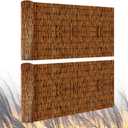 2 Pack Natural Reed Fence,4FT X 16.4FT Bamboo Fencing Privacy Reed Screening for Outdoor, Gallery, Restaurant, Hotel, Patio (Brown)
