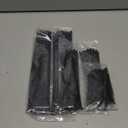 Zip Ties Assorted Sizes(4+6+8+12), 400 Pack, Black Cable Ties, UV Resistant Wire Ties by ANOSON