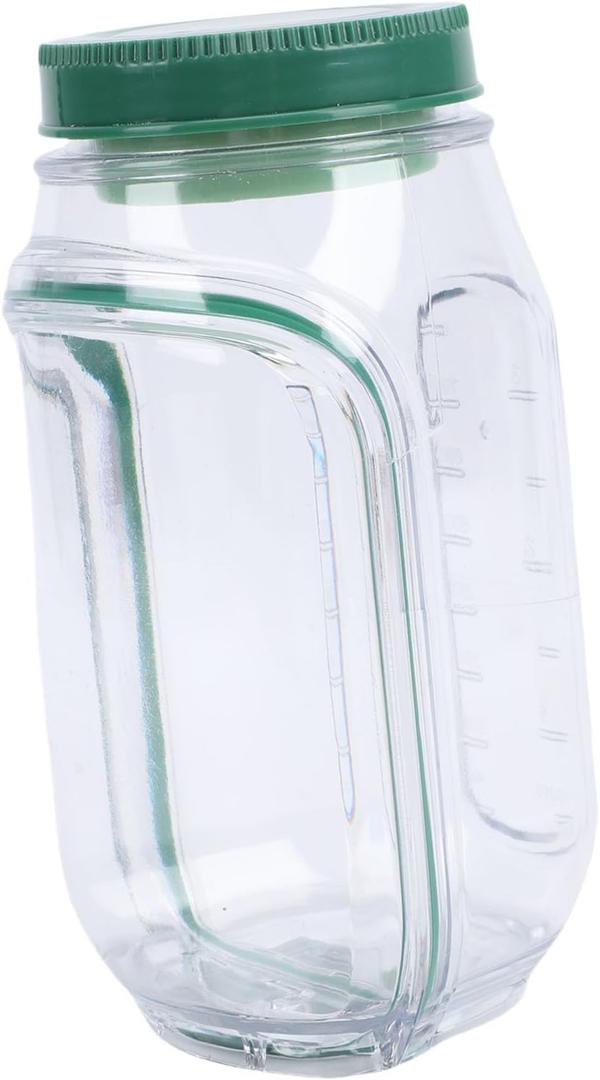 Portable Salad Jar with Leakproof Dressing Compartment Vertical Layering Side Open Reusable Salad Container for School Office Travel Outdoor