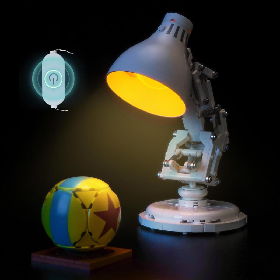 Light kit Compatible with Lego 21357 Pixar Luxo Jr. Lamp - No Model Only Lights, Touch Dimmer Switch Lighting Accessories for Lego Pixar Lamp Ideas for Adults Fans