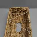 Rectangle Wicker Tissue Box Cover Fits 120-Count (3-Ply) / 160-Count (2-Ply) Boxes, Natural Rattan Woven Facial Tissue Holder, Decorative Tissue Box Holder for Bathroom, Living Room, Office & Desk