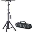 DJ Lights with Stand, Telbum Stage Lighting Packages Sound Activated LED Party Bar Light Set, for Mobile Booth Gig Bar Wedding Church Band