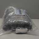 RYB HOME Thermal Insulated Door Curtain Winter Cold Insulation Curtain Durable Oxford Cloth Side Opening Windproof Soundproof Weatherproof Draft Block Divider, W 36 x L 86 inches, Grey, 1 Pc