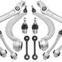 12pcs Front Forward Rearward Upper & Lower Control Arm Compatible with For Audi A4 (allroad & Quattro) 2017-2020, A5 Quattro & A5 Sportback 2018-2023, S4 2018-2023
