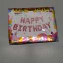 Rose Gold Happy Birthday Balloon Banner Personalized Name 16 Inch Foil happy birthday balloons letters with A-Z set and extra letters Birthday Party Decorations Happy happy birthday balloon