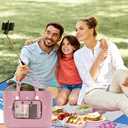 4 packs Clear Pouches for Bogg Bag Accessories Clear Beach Tote Bag Storage Travel Cosmetic Organizer (Black)