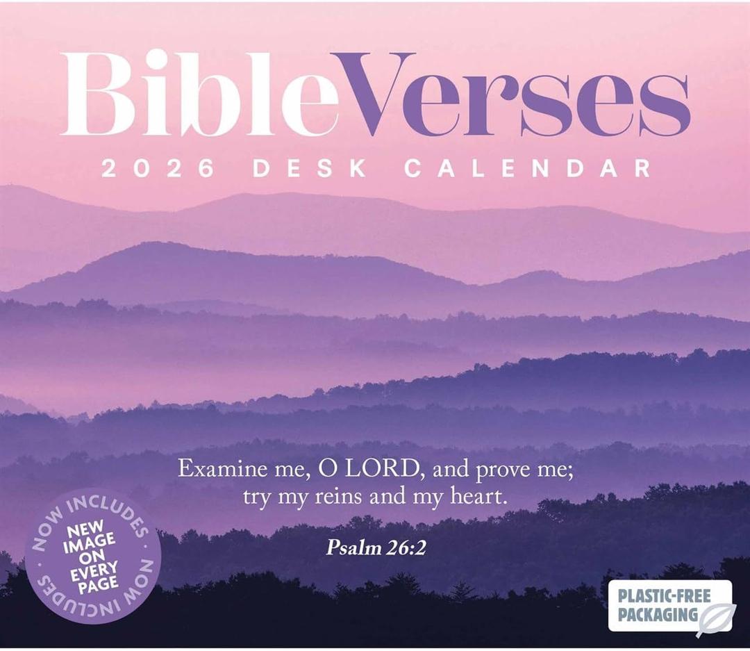 Bible Verses 2026 Wall Calendar, 16Month Monthly Calendar, Inspirational Scripture & Scenic Landscape Photography, 12  12 Wall Hanging Calendar