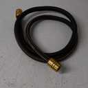 Giraffe Hybrid Leader Hose 5/8" x 6ft Custom Length, No Kink, Flexible, Leakproof Water Hose with Female to Female Fittings, 600 Burst PSI (Black and Orange)