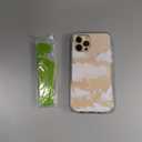 MOSNOVO Case for iPhone 12 & iPhone 12 Pro, [Buffertech 6.6ft Military-Grade Drop Protection] [Anti Peel Off Tech] Clear TPU Bumper Phone Case Cover Design - Cloud