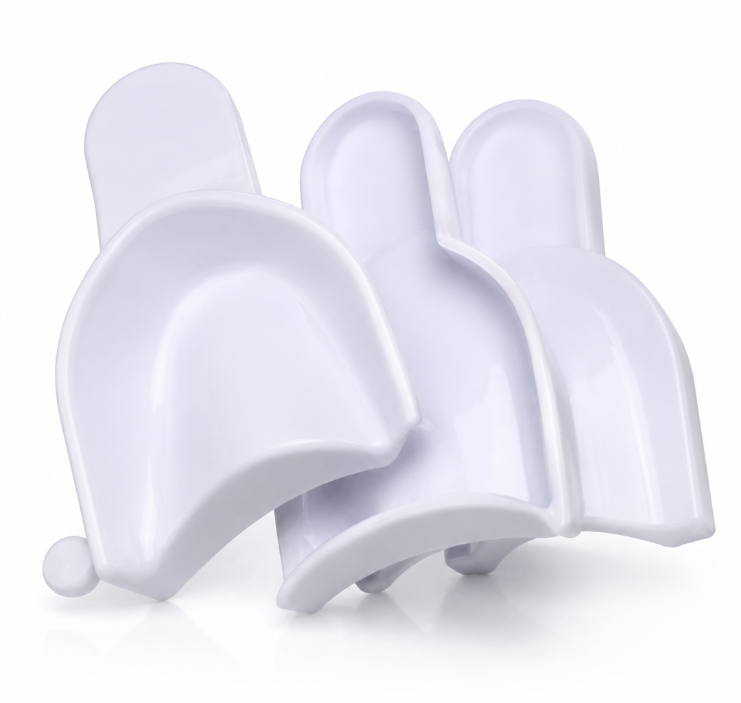 3 Pack Dental Impression Trays (White)