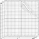 Cutting Mats for Silhouette Cameo 5 Pro MK II and Cameo 4 Pro,24x24 Inch 3 Pack Transparent Standard Tack Adhesive Sticky Durable Replacement Mat for Cardstock HTV Vinyl Small Business, One Size