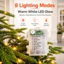 4FT Artificial Norfolk Pine Trees Set of 2, UV Resistant Artificial Outdoor Plants with Warm White LEDs and Planters for Front Porch Entryway Patio Decor