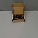 Leather Dog Collar, Heavy Duty Wide Dog Collar for Small,Medium,Large and Extra Large Dogs (M: 1" Wide for 15.2"-19.2" Neck, Dual Stitch - Brown)