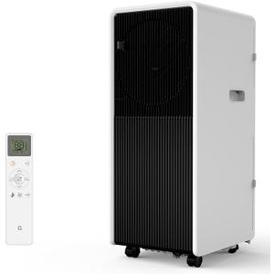 14,000 BTU Air Conditioner Portable, 3 in-1 Room Standing Air Conditioners with Remote Control, Fast Cools 750 Sq.Ft. for Indoor Room, Dorms - Black