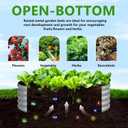 3Pack 4x4x1ft Galvanized Raised Garden Bed, Planter Raised Garden Beds Outdoor, Round Clearance Raised Garden Beds for Gardening Vegetables