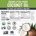 Viva Naturals Organic Coconut Oil, 16 fl oz  Unrefined, Cold-Pressed Extra Virgin Coconut Oil, USDA Organic & Non-GMO, Natural Cooking Oil, Hair Oil & Skin Oil