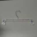 Mainetti Clear Plastic Clothes Hangers 100 Pack | 17-Inch Space Saving Hangers with 360 Swivel Metal Hook & Notches for Straps | Closet Hangers Ideal for Shirts, Tops, Dresses and Jackets (5400SCR)