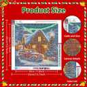Aestalrcus 3 Pack Christmas Diamond Art Kits for Adults, Snowman House Diamond Painting Kits for Adults, 5D Gem Art and Crafts for Gift Home Wall Decor 14x14 Inch