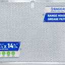 Bagean Stove Hood Vent Filter 11.8" x 14.3" BPS1FA30 - Compatible with NuTone Allure & Broan Range Hood Filter Replacement 99010299 - Fits QS1 QS2 30" Hoods - Blocks Grease & Filters Oven Air (1-Pk)