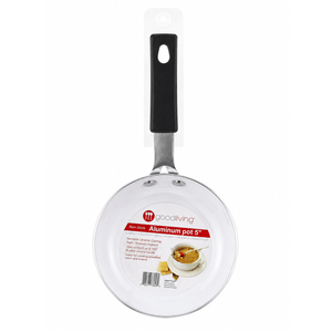 Jacent Non-Stick Aluminum Pot 5in, 1 EA, 0.5 Quarts Black