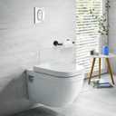 Newfun Oil Rubbed Bronze Toilet Paper Holder, SUS 304 Stainless Steel Adjustable Double Post Pivoting Toilet Paper Roll Holder Wall Mount for Bathroom