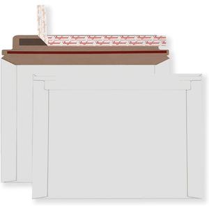 Rigid Mailers 30 Pack 10 x 13.5 inches White Self Seal Stay Flat Bulk Cardboard Kraft No Bend Mailers Peel and Seal for Document Photos Pictures Papers Files CD