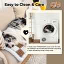 FUNNY FUZZY Pet Couch Covers for Sofa, Couch Covers for Dogs Washable Dog Couch Cover Protector Cream-Colored Furniture Sofa Covers for Dog Handmade Pure Cotton Pet Bed Mat (Brown, 23.6"63")