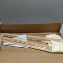 JAQ Kids Bookshelf for Small Space, 4-Tier Fabric Covered Woodgrain Metal Kid Book Shelf Rack Storage Organizer for Toddler Baby in Classroom Playroom Nursery Decor (30.71 inchYellow)